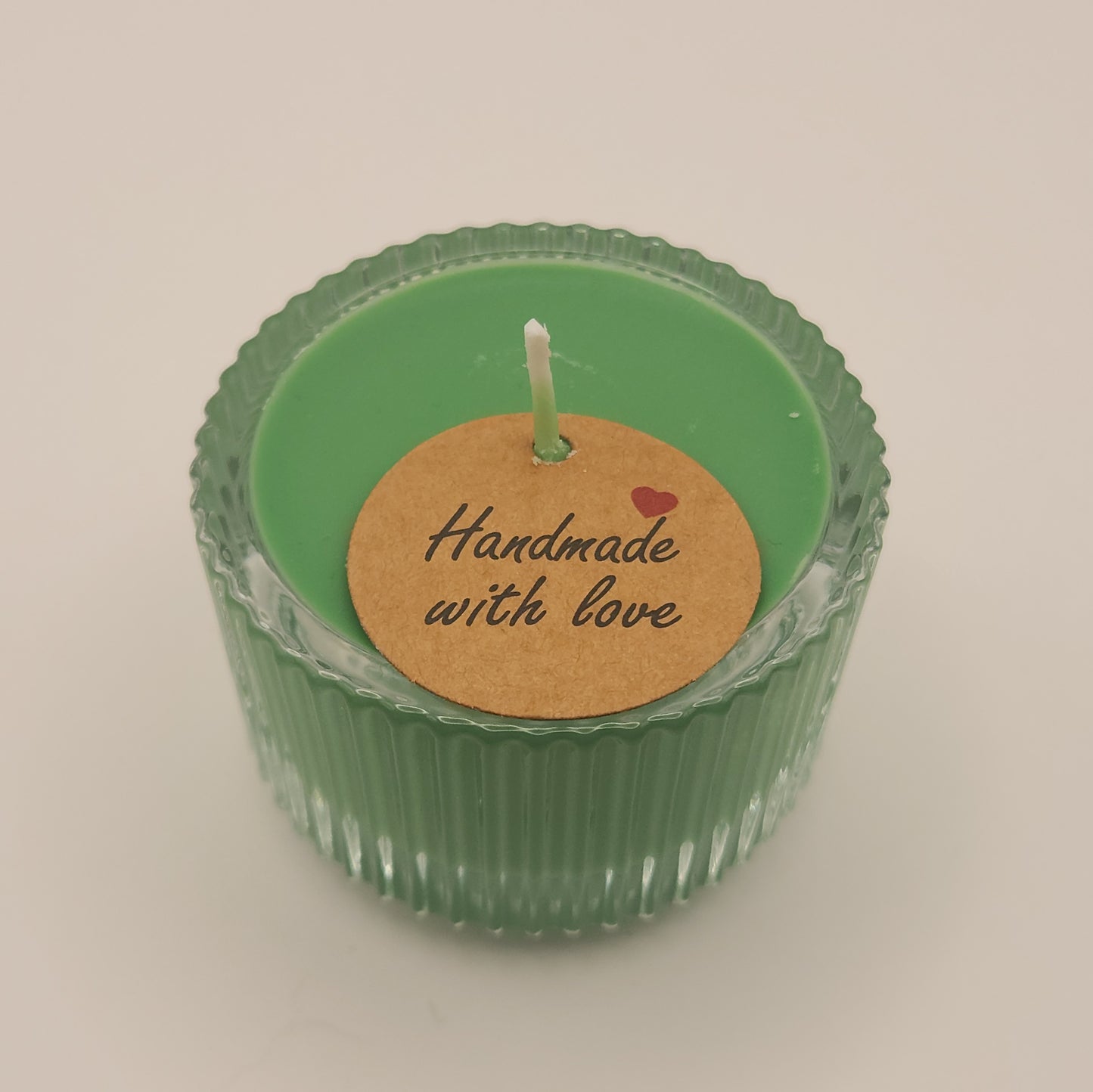 Sojavahast (lõhna)teeküünlad klaasist vormis