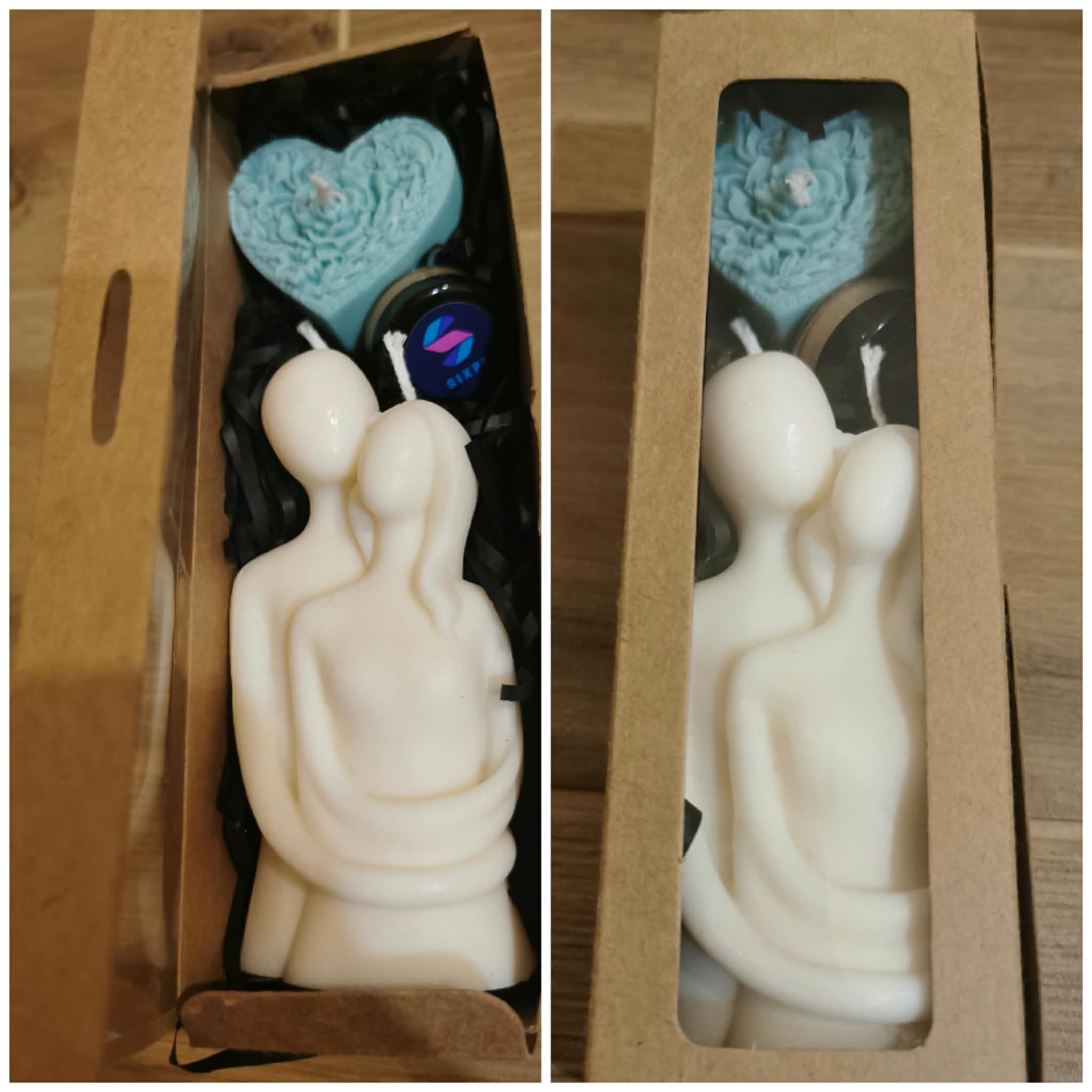 Kinkekomplekt kallistava paarikesega