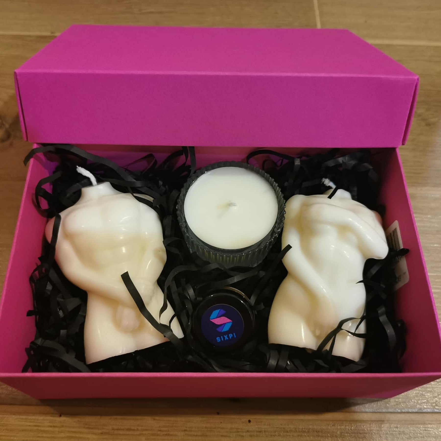 Kinkekomplekt häbeneva paarikesega