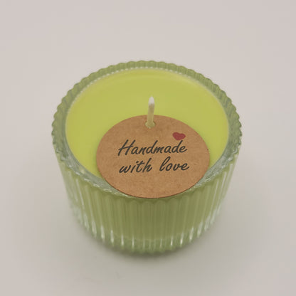 Sojavahast (lõhna)teeküünlad klaasist vormis