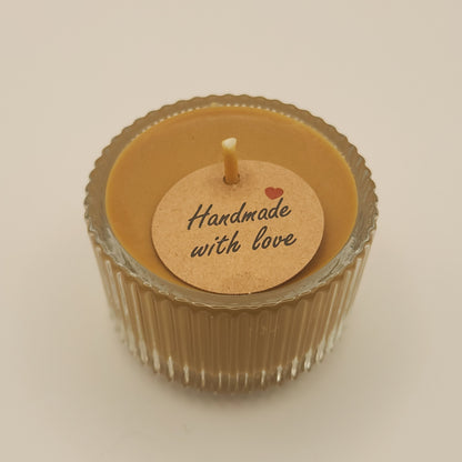 Sojavahast (lõhna)teeküünlad klaasist vormis