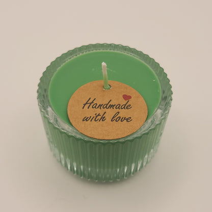 Sojavahast (lõhna)teeküünlad klaasist vormis