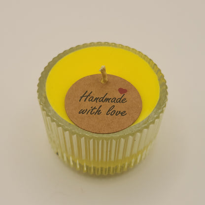 Sojavahast (lõhna)teeküünlad klaasist vormis