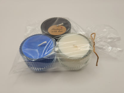 Sojavahast (lõhna)teeküünlad klaasist vormis